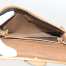 Christian Dior Honeycomb Canvas Shoulder Bag PVC Leather Black Auth am5058-18