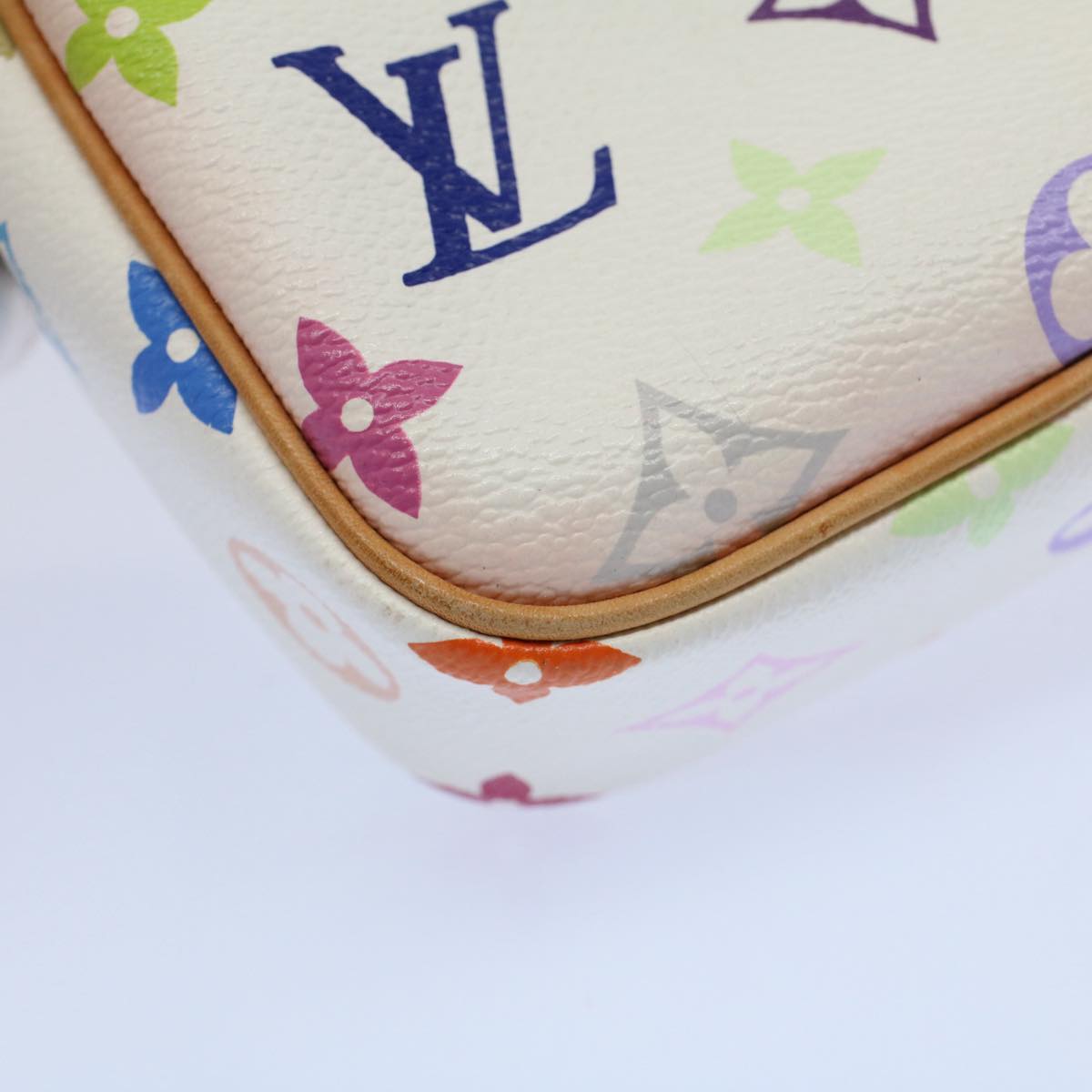 LOUIS VUITTON Monogram Multicolor lift Shoulder Bag White M40055 LV Auth am5111