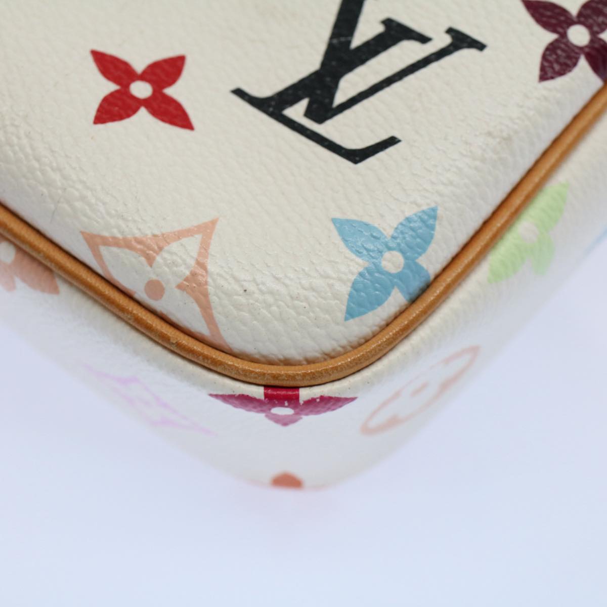 LOUIS VUITTON Monogram Multicolor lift Shoulder Bag White M40055 LV Auth am5111