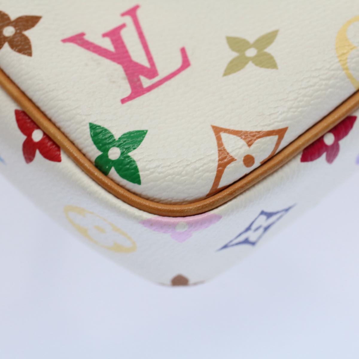 LOUIS VUITTON Monogram Multicolor lift Shoulder Bag White M40055 LV Auth am5111