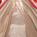 BURBERRY Nova Check Hand Bag Nylon Canvas Beige Red Auth am5133-18