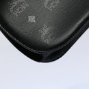 MCM Vicetos Logogram Shoulder Bag PVC Leather Black Auth am5162-16
