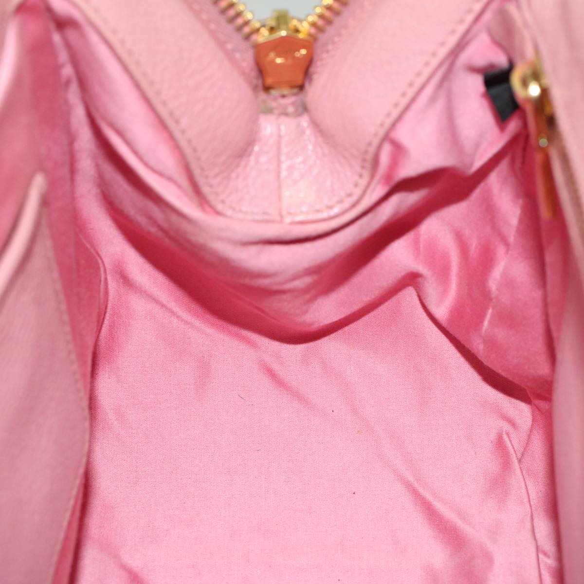 Miu Miu Hand Bag Leather 2way Pink Auth am5171