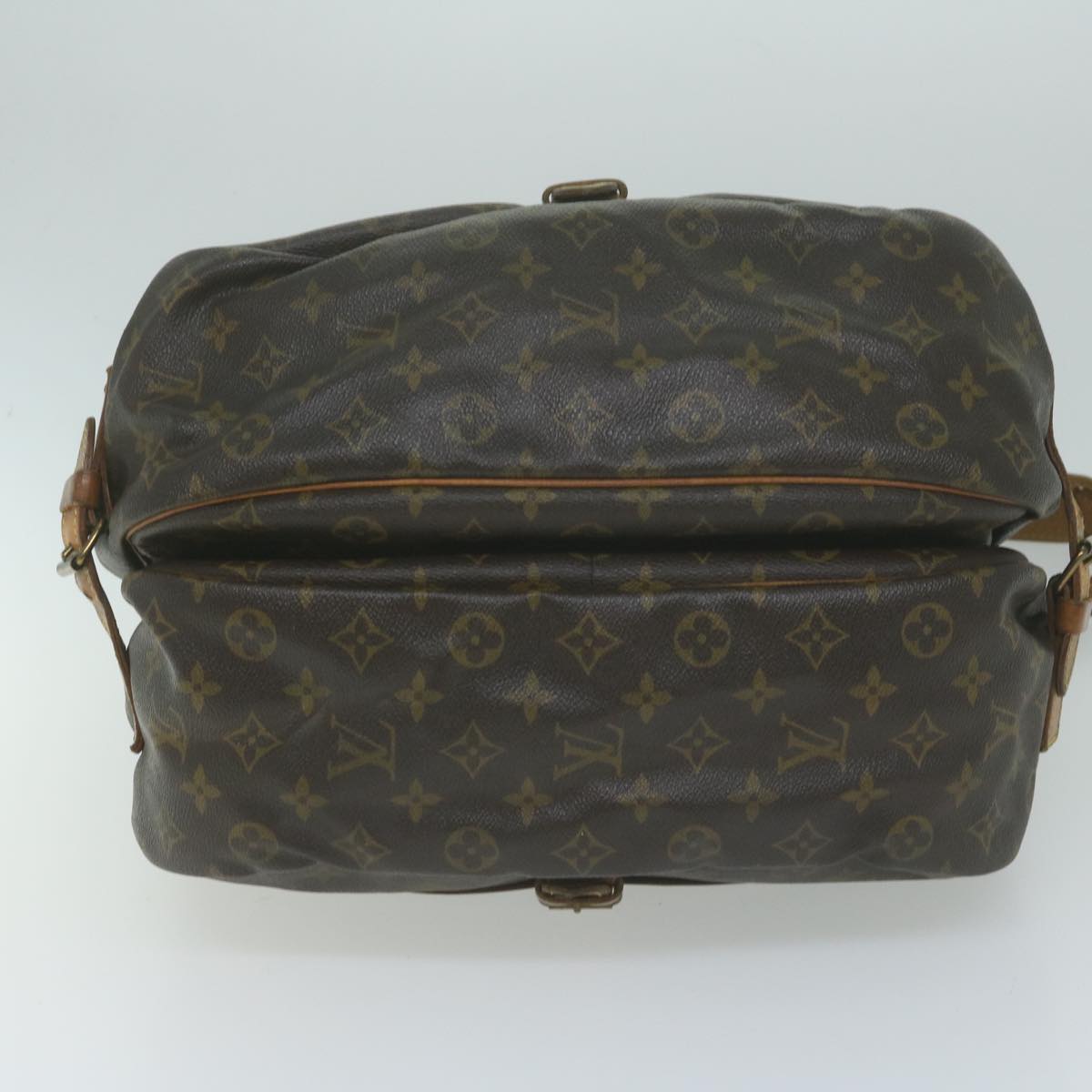 LOUIS VUITTON Monogram Saumur 35 Shoulder Bag M42254 LV Auth am5176