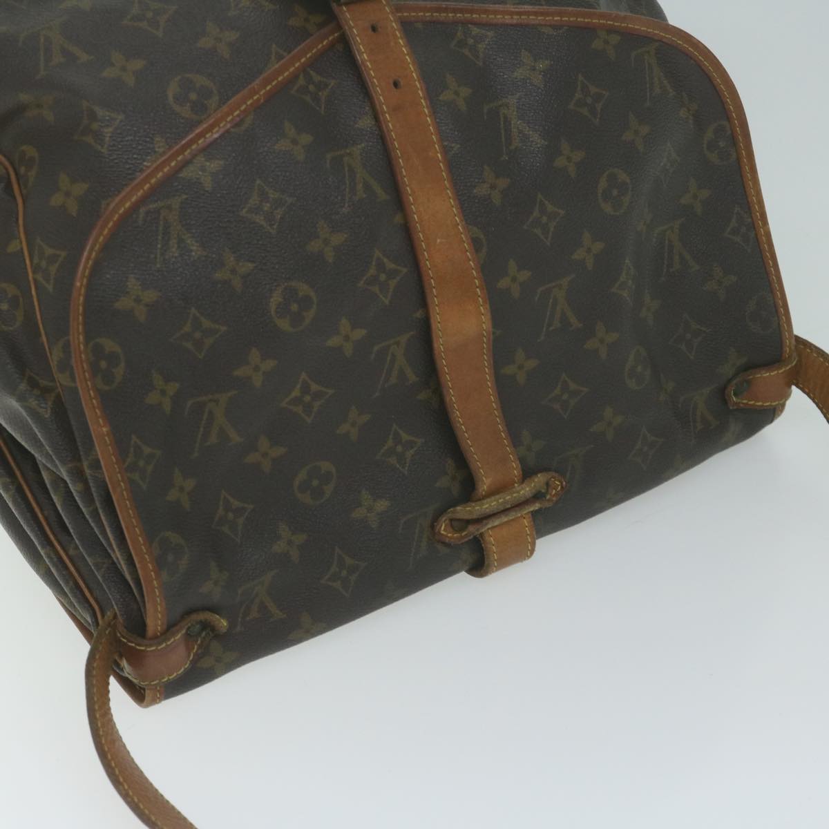 LOUIS VUITTON Monogram Saumur 35 Shoulder Bag M42254 LV Auth am5176