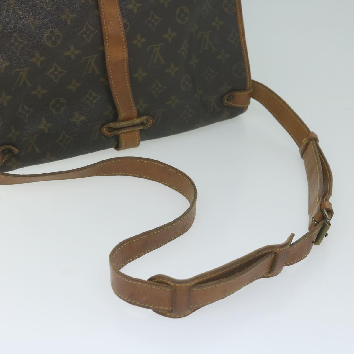 LOUIS VUITTON Monogram Saumur 35 Shoulder Bag M42254 LV Auth am5176