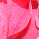 CHANEL Cambon Line Tote Bag Leather White CC Auth am5180-21