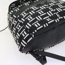 BALENCIAGA Traveler Backpack Nylon Black White 340139 Auth am5199-16