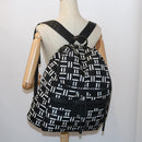 BALENCIAGA Traveler Backpack Nylon Black White 340139 Auth am5199-27