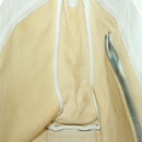 HERMES Fourre Tout MM Hand Bag Canvas Leather Beige Auth am5201-19