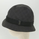 GUCCI GG Canvas Hat L Size Gray Auth am5225-3