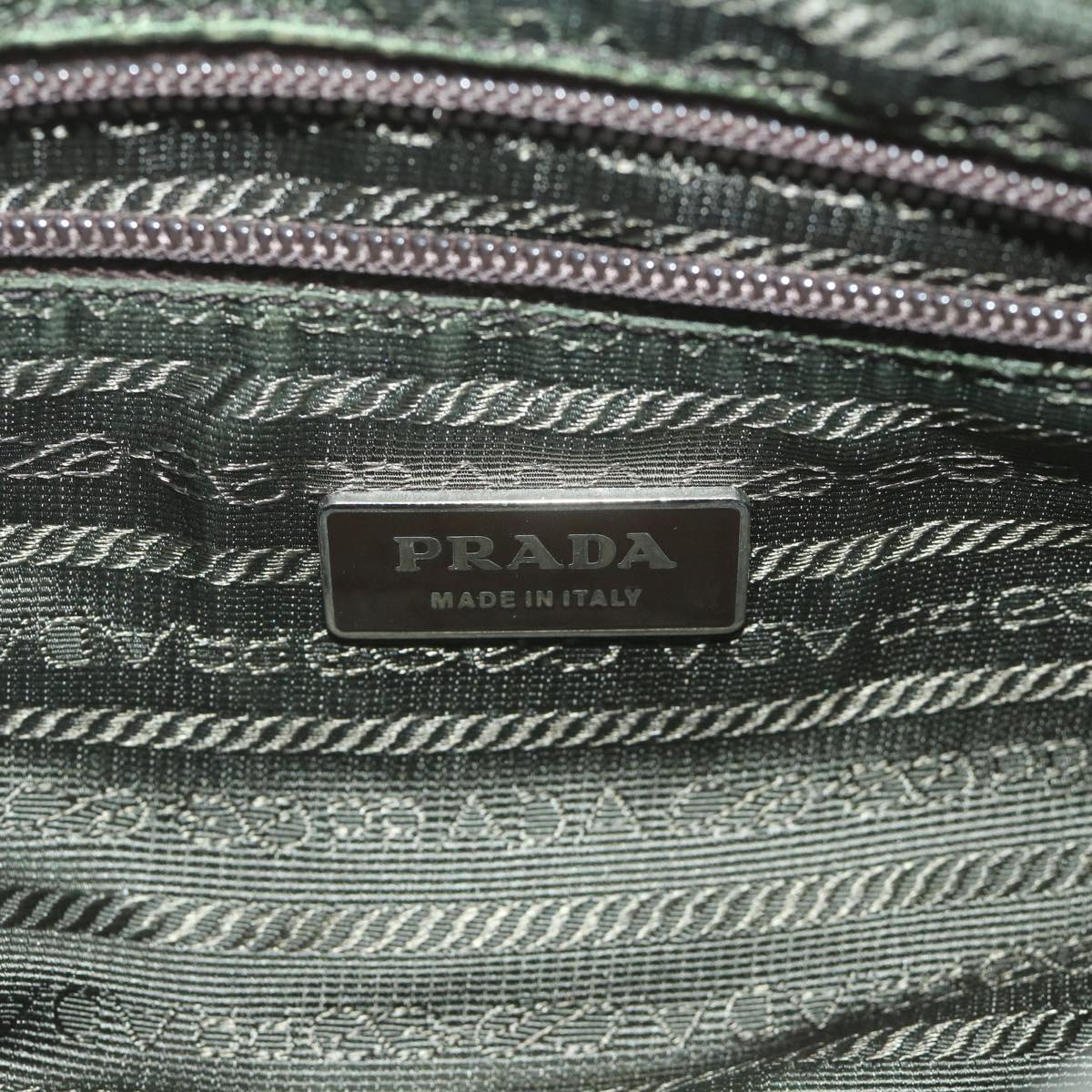 PRADA Shoulder Bag Leather Brown Auth am5231