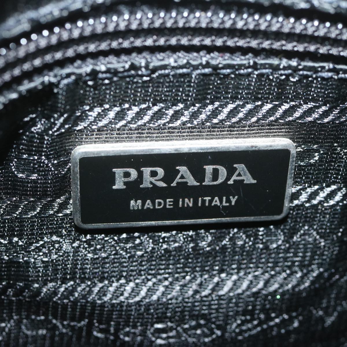 PRADA Shoulder Bag Nylon Black Auth am5243