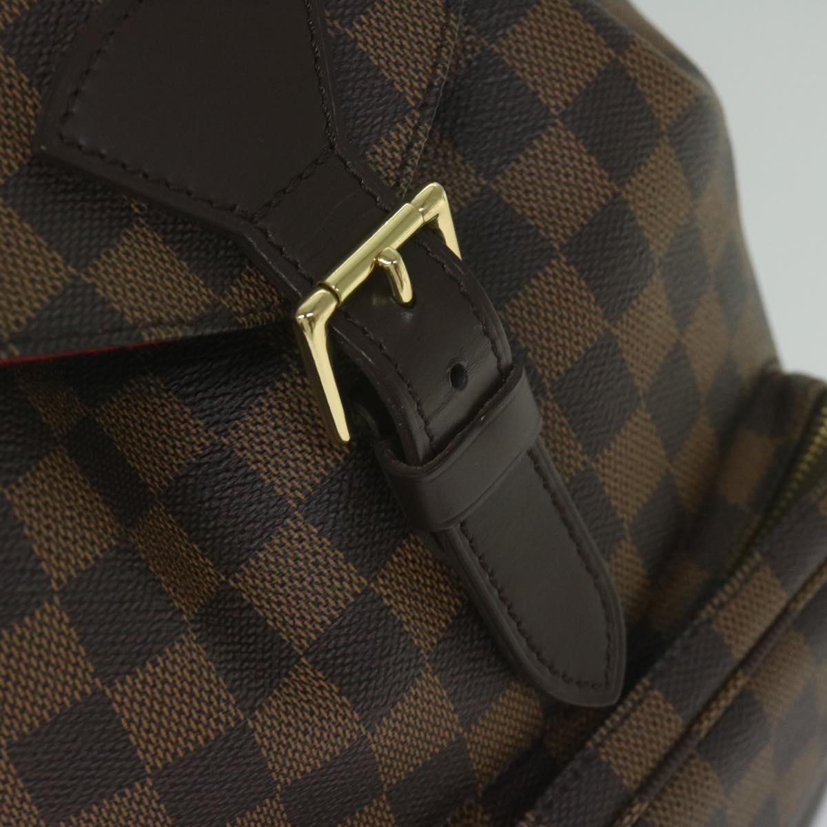 LOUIS VUITTON Damier Ebene Montsouris GM Backpack N51139 LV  display picture 3