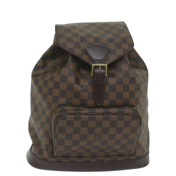 LOUIS VUITTON Damier Ebene Montsouris GM Backpack N51139 LV Auth am5291SAV