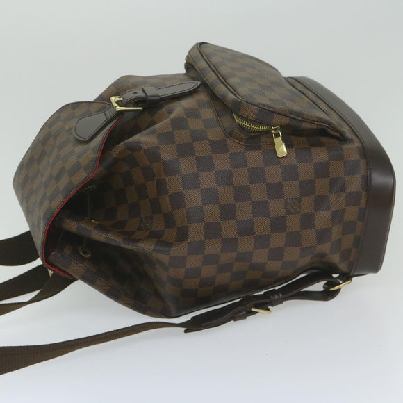 LOUIS VUITTON Damier Ebene Montsouris GM Backpack N51139 LV Auth am5291SAV