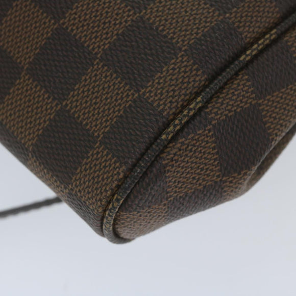 LOUIS VUITTON Damier Ebene Favorit MM Shoulder Bag 2way M41129 LV Auth am5292V