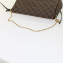 LOUIS VUITTON Damier Ebene Favorit MM Shoulder Bag 2way M41129 LV Auth am5292V-29
