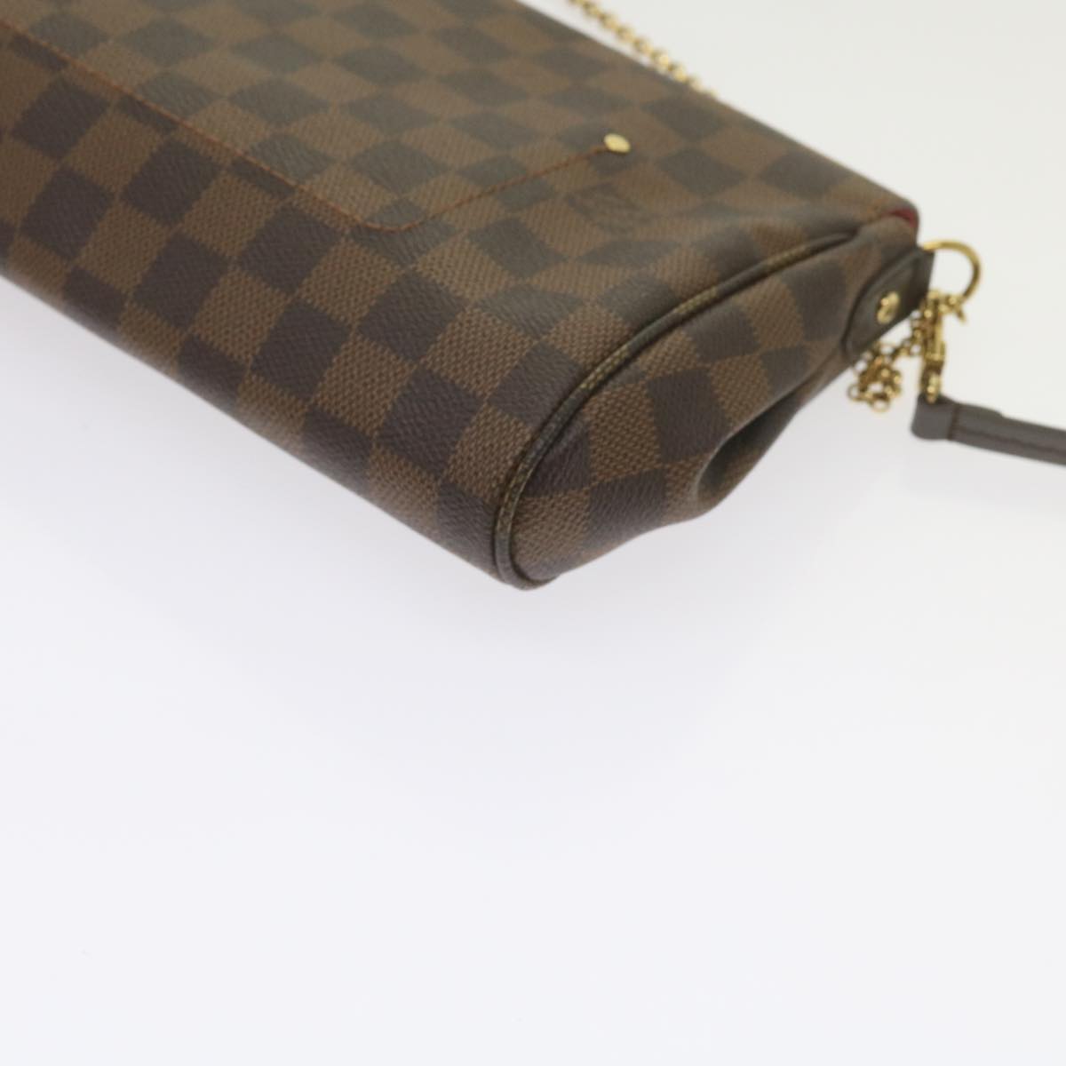 LOUIS VUITTON Damier Ebene Favorit MM Shoulder Bag 2way M41129 LV Auth am5292