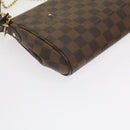 LOUIS VUITTON Damier Ebene Favorit MM Shoulder Bag 2way M41129 LV Auth am5292V-37