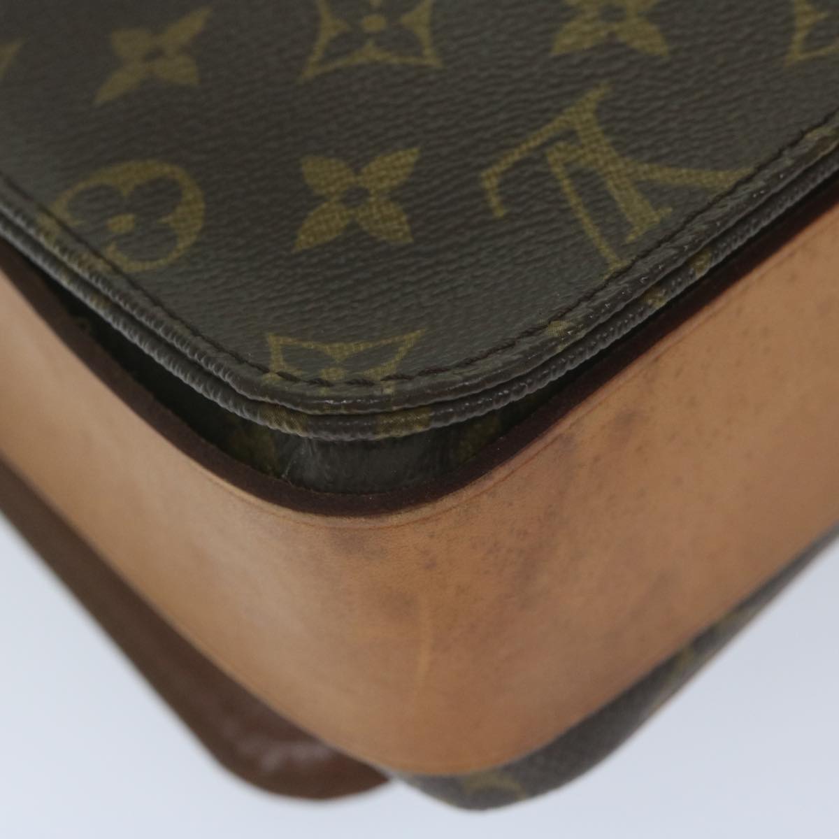 LOUIS VUITTON Monogram Cartouchiere GM Shoulder Bag M51252 LV Auth am5316