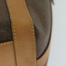 ETRO Pouch Shoulder Bag PVC 2 Set Brown Red Auth am5330-10