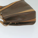 ETRO Pouch Shoulder Bag PVC 2 Set Brown Red Auth am5330-5