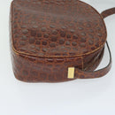 Salvatore Ferragamo Shoulder Bag PVC 2 Set Brown Red Auth am5331-14