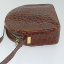 Salvatore Ferragamo Shoulder Bag PVC 2 Set Brown Red Auth am5331-15