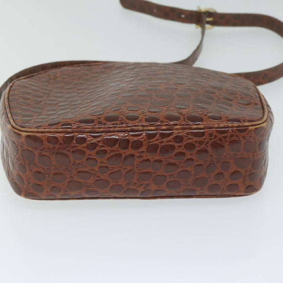 Salvatore Ferragamo Shoulder Bag PVC 2 Set Brown Red Auth am5331