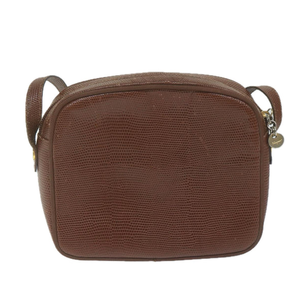 Salvatore Ferragamo Shoulder Bag PVC 2 Set Brown Red Auth am5331