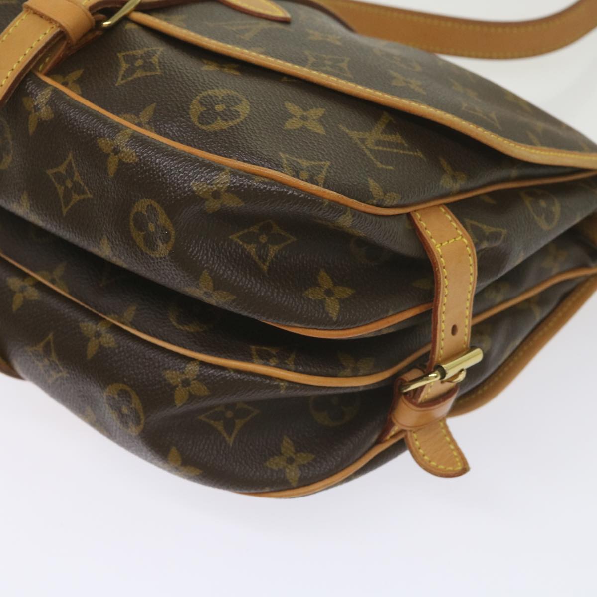 LOUIS VUITTON Monogram Saumur 30 Shoulder Bag M42256 LV Auth am5389