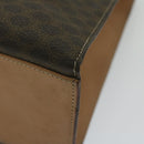 CELINE Macadam Canvas Hand Bag PVC Leather Brown Auth am5411V-8