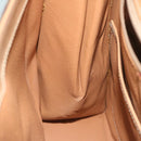 CELINE Macadam Canvas Hand Bag PVC Leather Brown Auth am5411V-19