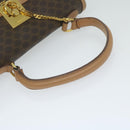 CELINE Macadam Canvas Hand Bag PVC Leather Brown Auth am5411V-7