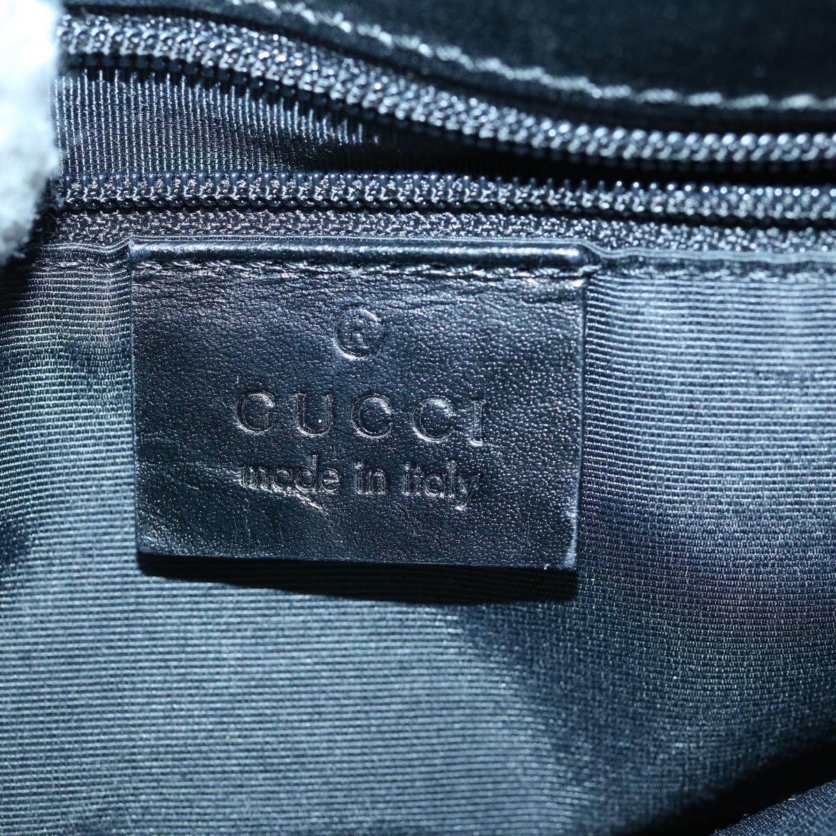 GUCCI Micro GG Canvas Shoulder Bag Black 005 0846 2123 Auth am5442