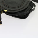 Chloe Mercy Shoulder Bag Leather Black Auth am5457V-8