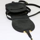 Chloe Mercy Shoulder Bag Leather Black Auth am5457V-9