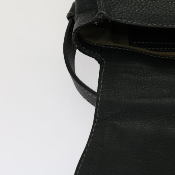 Chloe Mercy Shoulder Bag Leather Black Auth am5457V