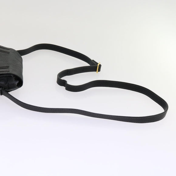 Chloe Mercy Shoulder Bag Leather Black Auth am5457V