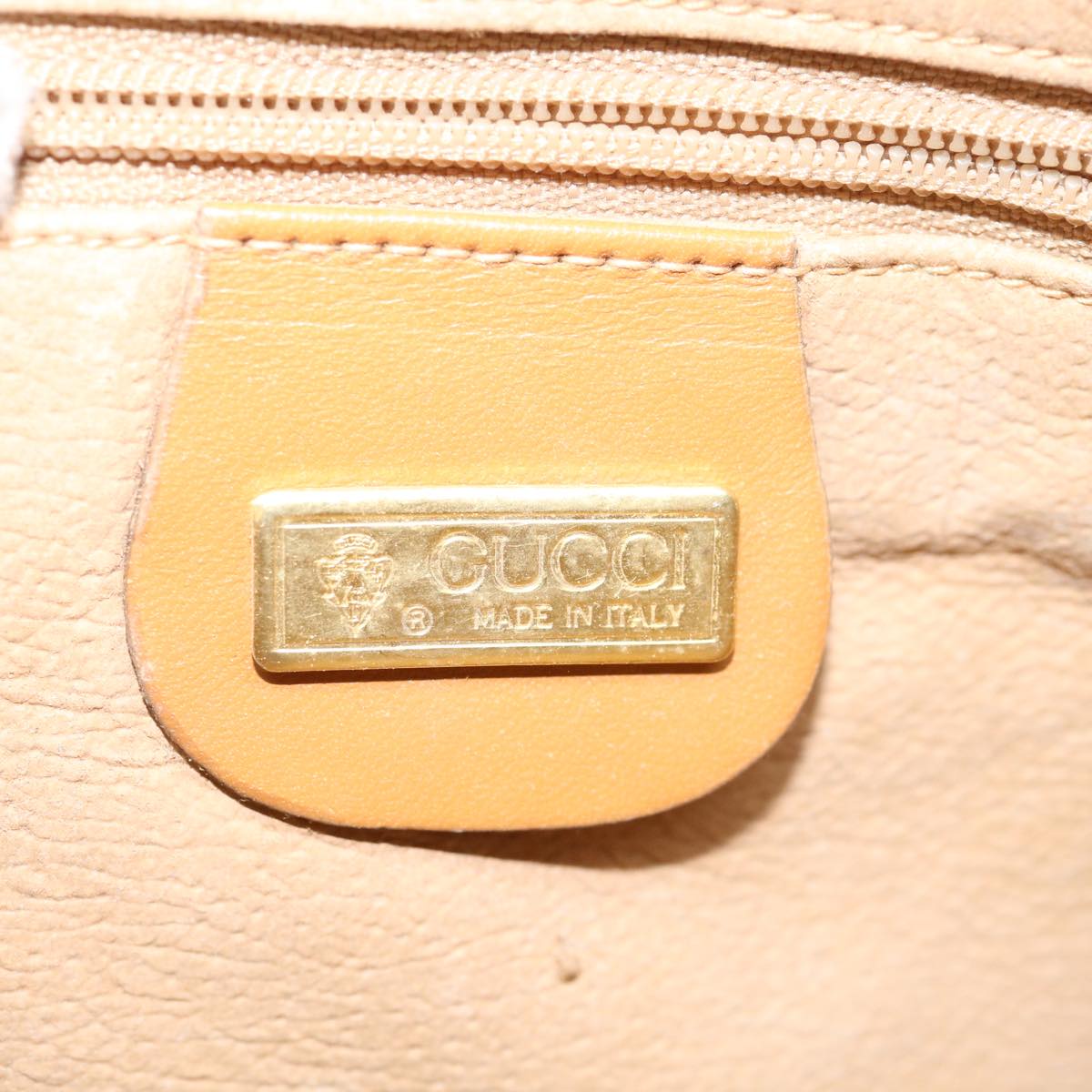 GUCCI Micro GG Supreme Shoulder Bag PVC Leather Beige 007 983 1113 Auth am5469