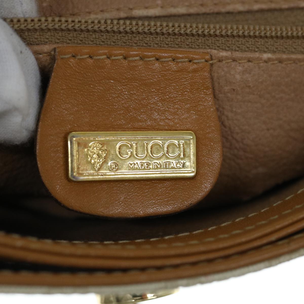 GUCCI Micro GG Supreme Shoulder Bag PVC Beige 007 123 0087 Auth am5471