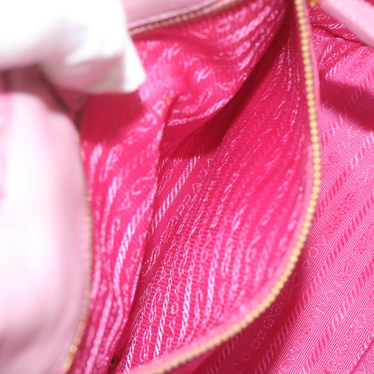 PRADA Hand Bag Nylon Pink Auth am5486