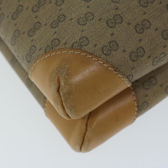 GUCCI Micro GG Supreme Schoudertas PVC Leer Beige 007 49 5548 Auth am5530