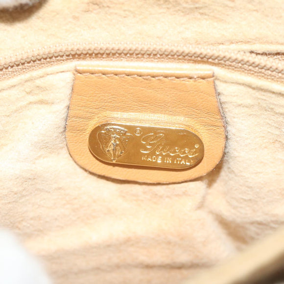 GUCCI Micro GG Supreme Schoudertas PVC Leer Beige 007 49 5548 Auth am5530