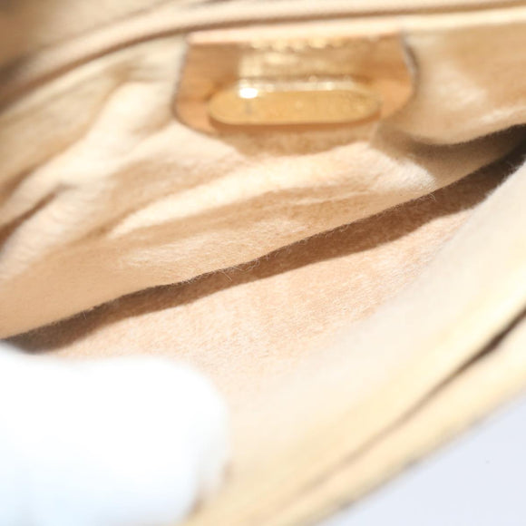 GUCCI Micro GG Supreme Shoulder Bag PVC Leather Beige 007 49 5548 Auth am5530