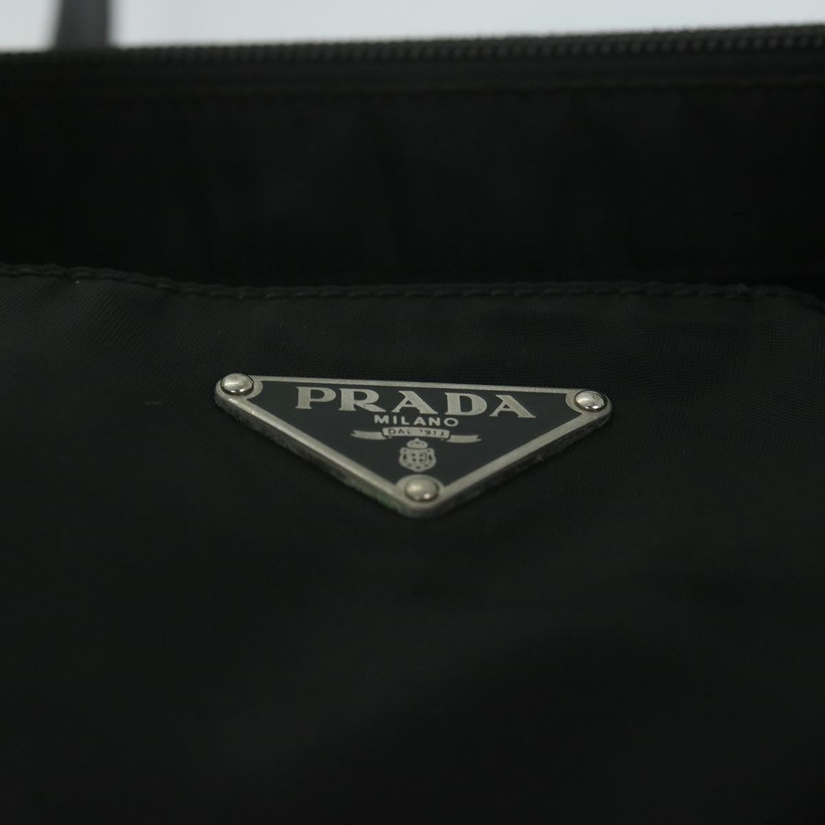 PRADA Shoulder Bag Nylon Black Auth am5539