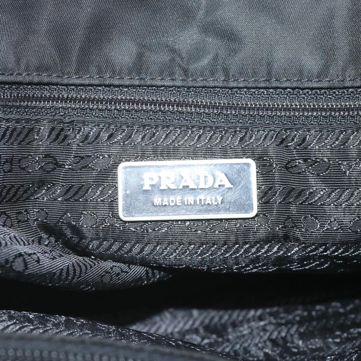 PRADA Shoulder Bag Nylon Black Auth am5539