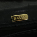 BALLY Quilted Chain Shoulder Bag Leather Black Auth am5550-17