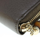 GUCCI Bamboo Wallet Leather Gray 307984 Auth am5556-16